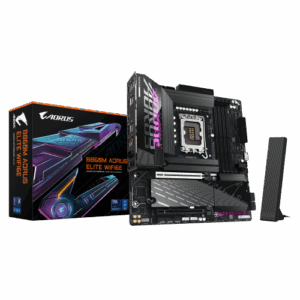 GIGABYTE B860M AORUS ELITE WIFI6E Placa base - CPUs Intel Core Ultra, VRM de 12+1+2+1 fases, hasta 9200MHz DDR5, 1xPCIe 5.0 + 2xPCIe 4.0 M.2, LAN 2,5 GbE, WIFI 6E, Thunderbolt