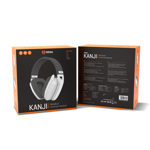 Krom Kanji Auriculares Inalámbrico y alámbrico Diadema Juego USB Tipo C Bluetooth Blanco - Imagen 10