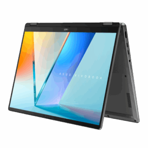 ASUS Vivobook 14 Flip OLED TP3407SA-QL064W Copilot+ PC - Ordenador Portátil 14" WUXGA (Intel Core Ultra 7 258V, 32GB RAM, 1TB SSD, Arc Graphics 140V, Windows 11 Home) Gris - Teclado QWERTY español