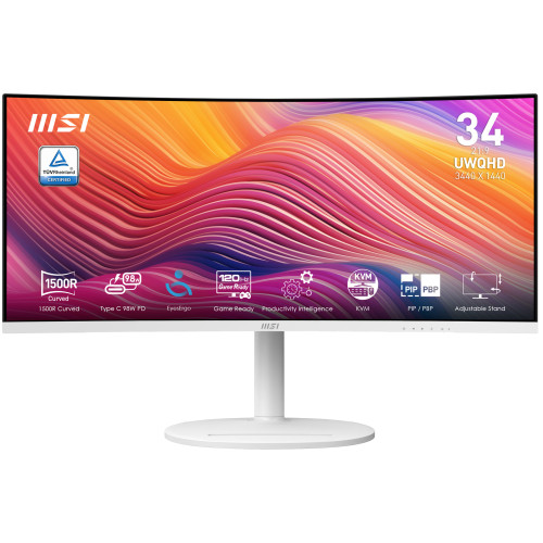 MSI MONITOR MODERN MD342CQPW. 34" VA CURVO 1500R. 3440X1440 - Imagen 2