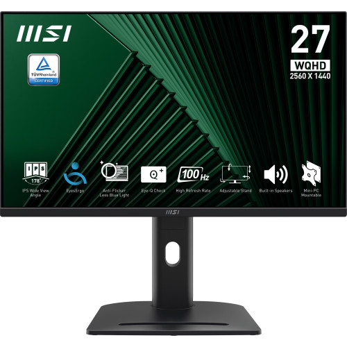 MSI Pro MP275QPG pantalla para PC 68,6 cm (27") 2560 x 1440 Pixeles Wide Quad HD LCD Negro - Imagen 2