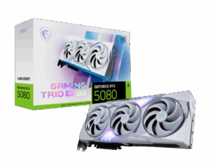 MSI GAMING GEFORCE RTX 5080 16G TRIO OC WHITE tarjeta gráfica NVIDIA 16 GB GDDR7