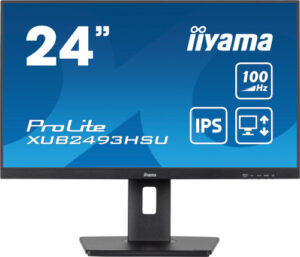 MONITOR IIYAMA 24” PANEL IPS CON USB , HUB 100HZ Y AJUSTABLE EN ALTURA