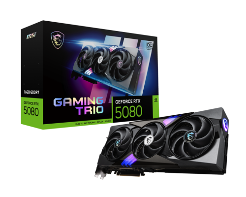 MSI GAMING GEFORCE RTX 5080 16G TRIO OC tarjeta gráfica NVIDIA 16 GB GDDR7