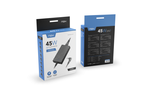 NOX NXPWR45NB adaptador e inversor de corriente Interior 45 W Negro - Imagen 7