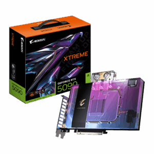 GIGABYTE AORUS GeForce RTX 5090 XTREME WATERFORCE WB 32G Tarjeta Gráfica - 32 GB GDDR7, 512 bits, PCI-E 5.0, 2655 MHz Frecuencia Base, 3 x DP 2.1a, 1 x HDMI 2.1b, NVIDIA DLSS 4, GV-N5090AORUSX WB-32GD
