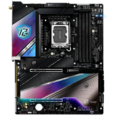 PLACA ASROCK Z890 NOVA WIFI,INTEL,1851,Z890,4DDR5,256GB,1HDMI+2THUNDERBOLT,4SATA3+4M.2,1X5 +1X2.5 GBLAN,WIFI7+BT5.4,12USB3.2+1USB TYPE-C,ATX - Imagen 5