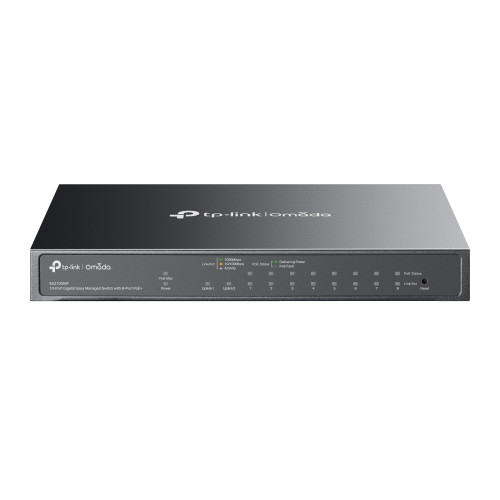 TP-Link Omada ES210GMP switch Gestionado Gigabit Ethernet (10/100/1000) Energía sobre Ethernet (PoE) Negro
