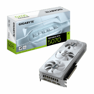 GIGABYTE GeForce RTX 5070 EAGLE OC ICE SFF 12G Tarjeta Gráfica - 12GB GDDR7, 192 bits, PCI-E 5.0, XXXX MHz Core Clock, 3 x DP 2.1a, 1 x HDMI 2.1b, NVIDIA DLSS 4, GV-N5070EAGLEOC ICE-12GD