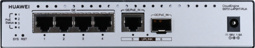 Huawei CloudEngine S5731-L4P2HT-RUA Gestionado L2 Gigabit Ethernet (10/100/1000) Energía sobre Ethernet (PoE) Negro, Plata - Imagen 2