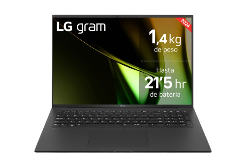 LG 17Z90S Intel Core Ultra 7 155H Portátil 43,2 cm (17") WQXGA 16 GB LPDDR5-SDRAM 1 TB SSD Wi-Fi 6E (802.11ax) Windows 11 Home Gris