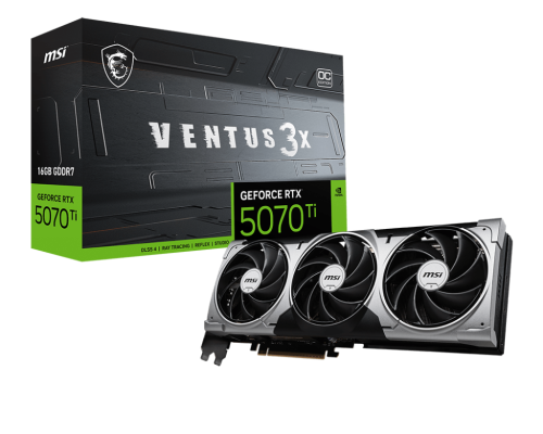 MSI GeForce RTX 5070 Ti 16G VENTUS 3X OC NVIDIA 16 GB GDDR7 - Imagen 5