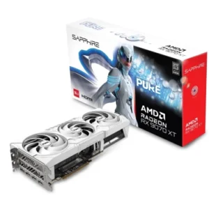 VGA SAPPHIRE PURE RX 9070 XT GAMING OC,AMD,RX9070XT,16GB,GDDR6,256BIT,2HDMI+2DP (3 VENTILADORES)