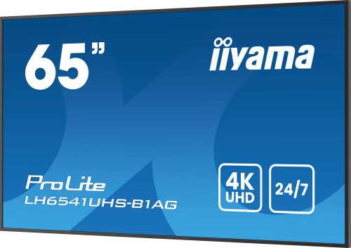 MONITOR IIYAMA65" 3840X2160, 4K UHD IPS PANEL, 1% HAZE, LANDSCAPE Y PORTRAIT , SPEAKERS 2X 10W , 3X HDMI, 500CD/M², MEDIA PLAY USB PORT, CONTROL LAN / RS232C, VESA 500X500 -WALLMOUNT INCLUDED (LH6541UHS-B1AG) - Imagen 8