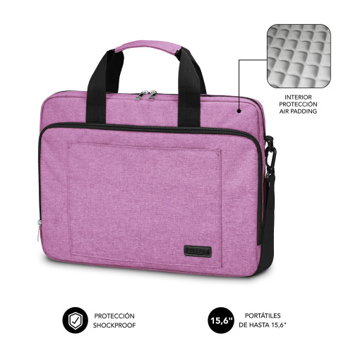 SUBBLIM Maletín Ordenador Air Padding Laptop bag 15,6" Rosa - Imagen 3
