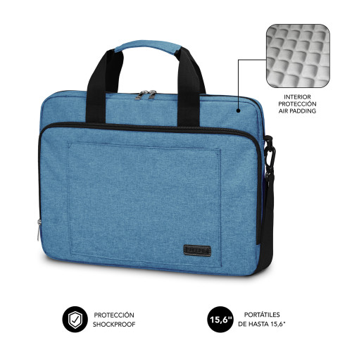 SUBBLIM Maletín Ordenador Air Padding Laptop bag 15,6" Azul - Imagen 3