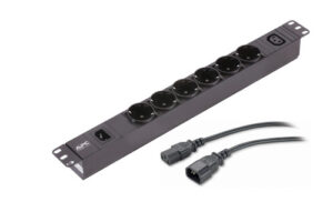 APC EPDU1010B-SCH unidad de distribución de energía (PDU) 7 salidas AC 1U Negro