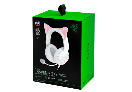 AURICULARES RAZER KRAKEN KITTY V2 BT BLANCO (RZ04-04860600-R3M1) - Imagen 2
