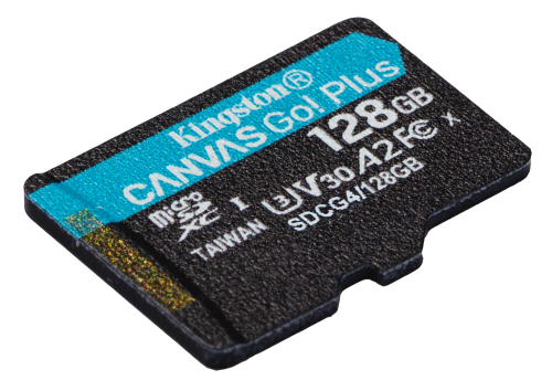 Kingston Technology Tarjeta microSDXC Canvas Go Plus Gen4 de 128 GB, 200 MB/s, A2 U3 V30 y adaptador - Imagen 5