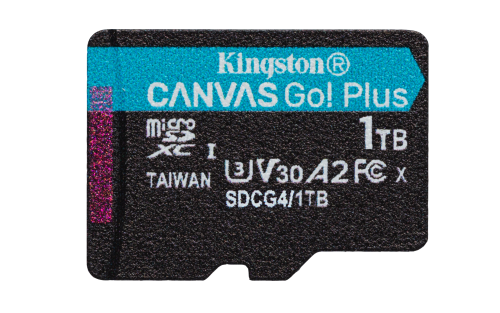 Kingston Technology Tarjeta microSDXC Canvas Go Plus Gen4 de 1 TB, 200 MB/s, A2 U3 V30 y adaptador - Imagen 3