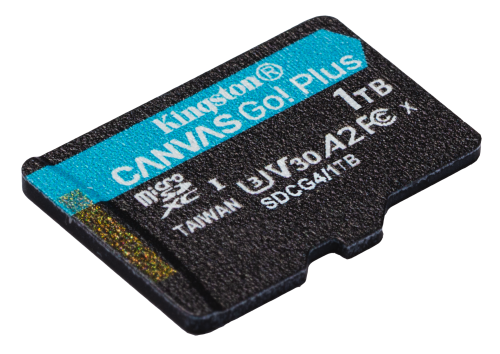 Kingston Technology Tarjeta microSDXC Canvas Go Plus Gen4 de 1 TB, 200 MB/s, A2 U3 V30 y adaptador - Imagen 5