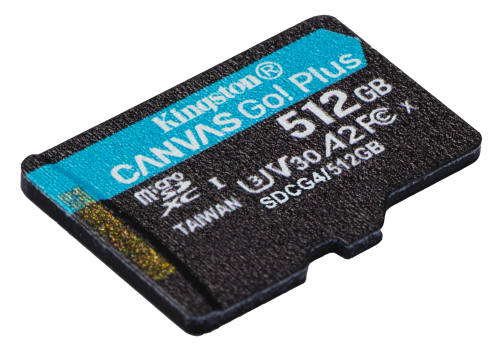 Kingston Technology Tarjeta microSDXC Canvas Go Plus Gen4 de 512 GB, 200 MB/s, A2 U3 V30 y adaptador - Imagen 5