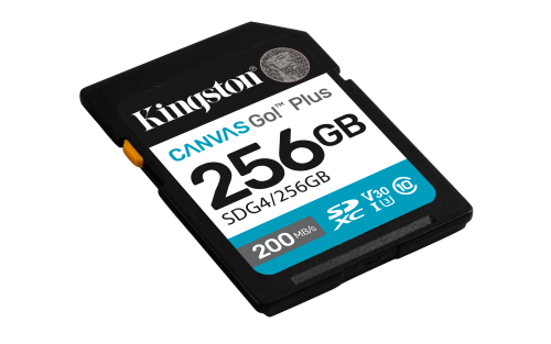 Kingston Technology 256GB SDXC Canvas Go Plus Gen4 200MB/s C10 UHS-I U3 V30 - Imagen 3