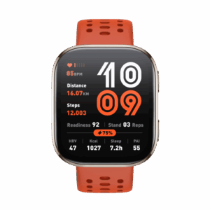 Amazfit Bip 6 Red 5 cm (1.97") AMOLED Digital 390 x 450 Pixeles Pantalla táctil Plata GPS (satélite)