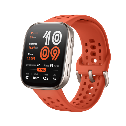 Amazfit Bip 6 Red 5 cm (1.97") AMOLED Digital 390 x 450 Pixeles Pantalla táctil Plata GPS (satélite) - Imagen 3