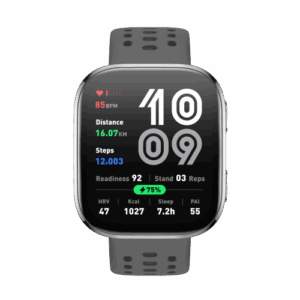 Amazfit Bip 6 Charcoal 5 cm (1.97") AMOLED Digital 390 x 450 Pixeles Pantalla táctil Plata GPS (satélite)