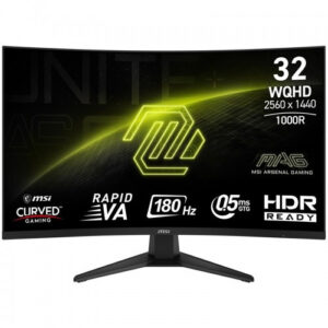 MSI MONITOR MAG 325CQF. 31.5" RAPID VA CURVO 1000R. 2560X144
