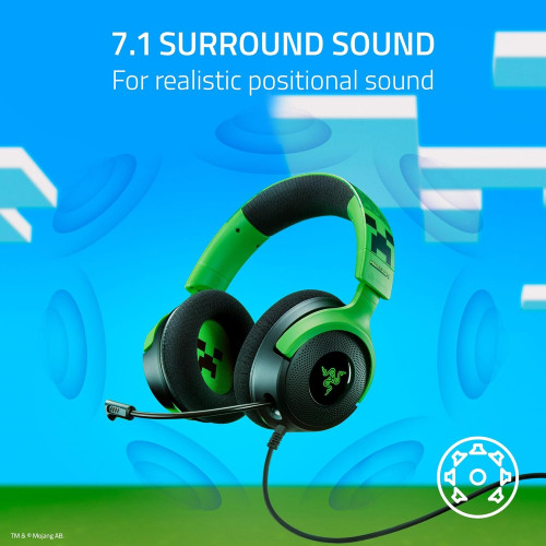 AURICULARES RAZER KRAKEN V4 X MINECRAFT EDIT. (RZ04-05180200-R3M1) - Imagen 4