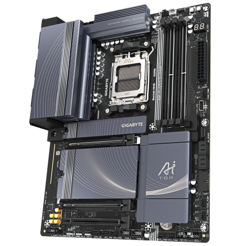 PLACA GIGABYTE B850 AI TOP,AMD,AM5,B850,4DDR5,256GB,1HDMI+USB-C,4SATA3+3M.2,2X10GBELAN+WIFI7+BT5.4,7USB3.2,ATX - Imagen 5