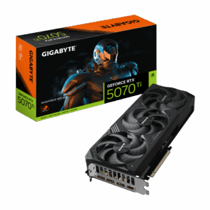 GIGABYTE GeForce RTX 5070 Ti WINDFORCE SFF 16G Tarjeta Gráfica - 16GB GDDR7, 256bit, PCI-E 5.0, 2452 MHz Frecuencia del núcleo, 3 x DP 2.1b, 1 x HDMI 2.1b, NVIDIA DLSS 4, GV-N507TWF3-16GD