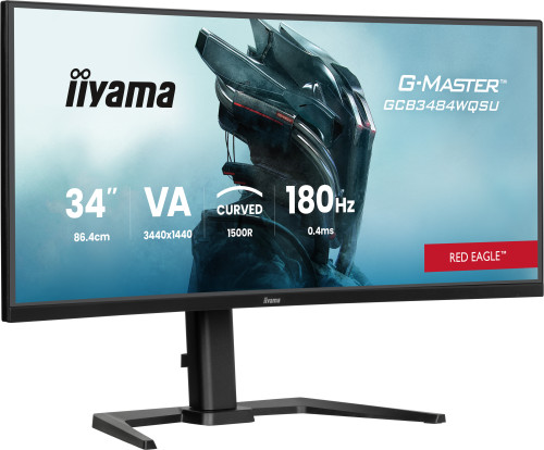 MONITOR IIYAMA G-MASTER GCB3484WQSU-B1, 34", CURVATURA 1500R, 180HZ, 500CD - Imagen 3