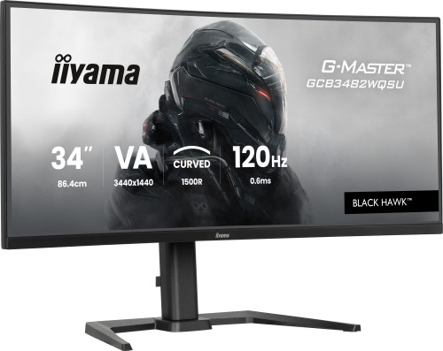 MONITOR IIYAMA G-MASTER GCB3482WQSU-B1, CURVO 34", 120HZ, 500CD - Imagen 4