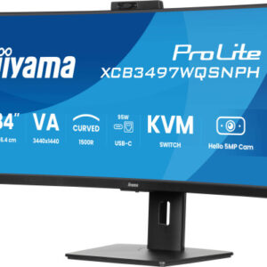 MONITOR IIYAMA VA, 2H 1DP,DOCK, KVM, 95W, 5MP HELLO