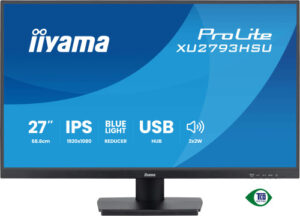 IIYAMA MONITOR PROLITE XU2793HSU-B7, 27" IPS, 1H 1DP, 2x2.0, 100HZ, 300CD