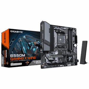 GIGABYTE B550M GAMING X WIFI6 Placa base - Procesadores AMD Ryzen 5000, VRM de 5+3 fases, hasta 3200 MHz DDR4, 1x M.2 PCIe 4.0 + 1x M.2 PCIe 3.0, Wi-Fi 6, LAN 1 GbE, USB 3.2 Gen 1