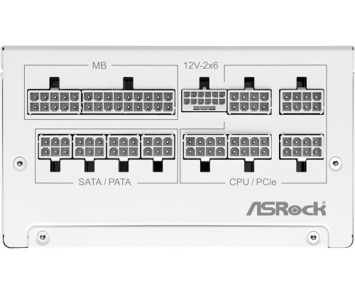 Asrock SL-850GW Steel Legend unidad de fuente de alimentación 850 W 20+4 pin ATX ATX Blanco - Imagen 5