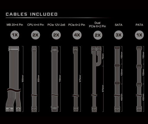 Asrock Taichi TC-1300T unidad de fuente de alimentación 1300 W 20+4 pin ATX ATX Negro - Imagen 8