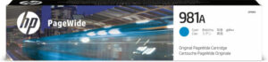 HP Cartucho original PageWide 981A cian
