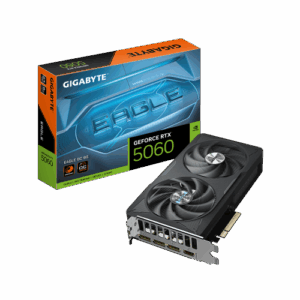GIGABYTE GeForce RTX 5060 EAGLE OC 8G Tarjeta Gráfica - 8GB GDDR7, 128bit, PCI-E 5.0, 2550 MHz Frecuencia del núcleo, 3 x DisplayPort, 1 x HDMI, GV-N5060EAGLE OC-8GD