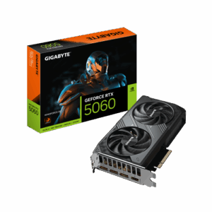 GIGABYTE GeForce RTX 5060 WINDFORCE 8G Tarjeta Gráfica - 8GB GDDR7, 128bit, PCI-E 5.0, 2497 MHz Frecuencia del núcleo, 3 x DisplayPort, 1 x HDMI, GV-N5060WF2-8GD