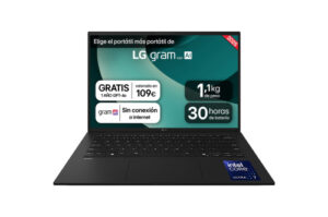 LG Gram 14ZD90T Intel Core Ultra 7 255H Portátil 35,6 cm (14") WUXGA 16 GB LPDDR5x-SDRAM 1 TB SSD FreeDOS Español Negro
