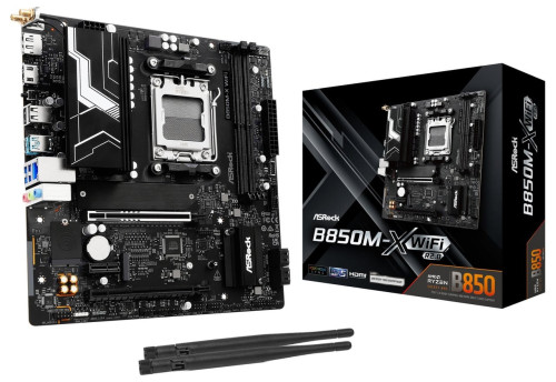 PLACA ASROCK B850M-X WIFI R2.0,AMD,AM5,B850,2DDR5,128GB,1HDMI+1DP,4SATA3,2.5GBLAN,WIFI6E+BT5.2,5USB3.2+2USB TYPE-C,MATX - Imagen 2