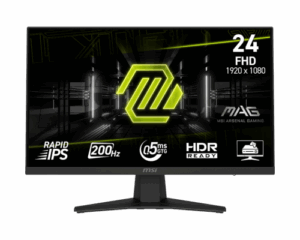 MSI MONITOR MAG 244F. 23.8" RAPID IPS FLAT. 1920X1080. 200HZ