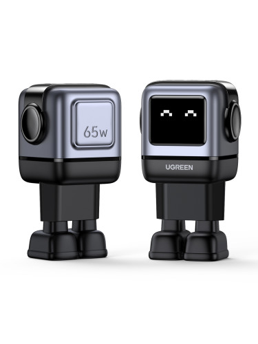 Ugreen Nexode RG 65W 3-Port GaN Ordenador portátil, Teléfono móvil, Portátil, Batería portátil, Teléfono Gris Corriente alterna Carga rápida Interior - Imagen 4