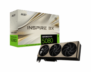 MSI GEFORCE RTX 5080 16G INSPIRE 3X OC tarjeta gráfica NVIDIA 16 GB GDDR7