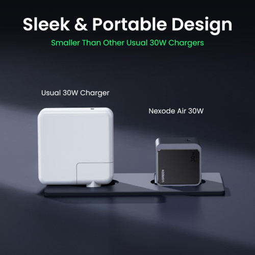 Ugreen Nexode S 30W USB-C GaN Fast Charger EU gray Teléfono móvil, Batería portátil, Teléfono Gris Corriente alterna Interior - Imagen 5